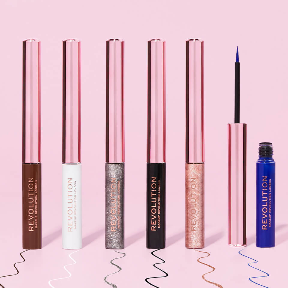 An image of Makeup Revolution Super Flick Liquid Eyeliners